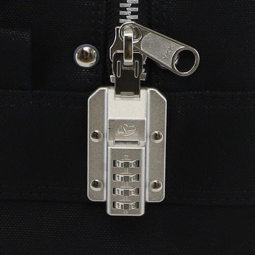 三栄産業 帆布メール用ボストン Mサイズ SED-1錠 黒 BTM-SED-01 1個