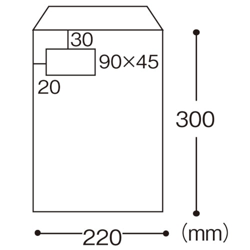 TANOSEE 窓付封筒 裏地紋付 A4 テープのりなし 85g/m2 クラフト(窓:フィルム) 1パック(100枚)