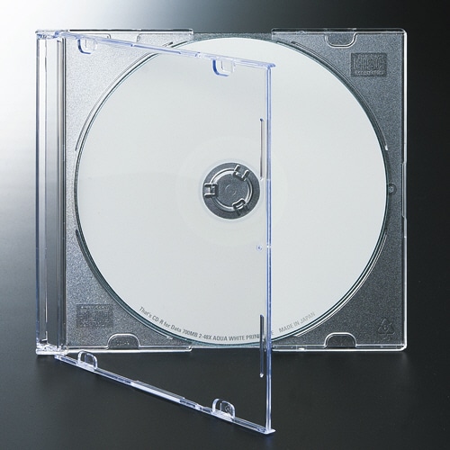 TANOSEE 5mm厚CD・DVDスリムプラケース 1セット(250枚:50枚×5パック