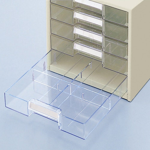 コクヨ レターケース 透明プラスチック引き出しタイプ A4タテ 5段 ライトグレー LC-G5M 1台