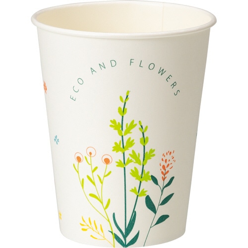 TANOSEE 紙コップ AND FLOWERS(アンド フラワーズ) 275mL(9オンス) 1パック(50個)