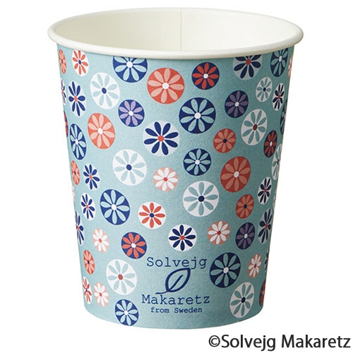 TANOSEE 紙コップ Mosaic Floral(モザイク フローラル) 150mL(5オンス) 1パック(80個)