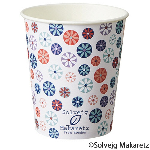 TANOSEE 紙コップ Mosaic Floral(モザイク フローラル) 150mL(5オンス) 1パック(80個)