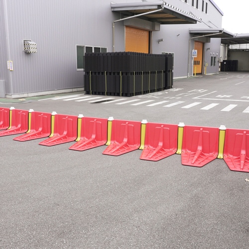 積水樹脂 止水板 プラバリア エンドパーツ レッド SPBEPR 2個
