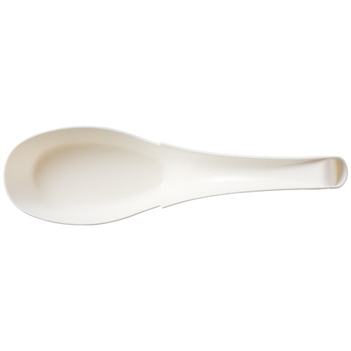 シモジマ SWAN 惣菜用レンゲ バイオ入り 14cm 単袋 1パック(100本)
