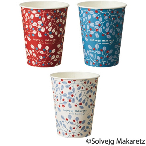TANOSEE 紙コップ Berry(ベリー) 275mL(9オンス) 1パック(100個)
