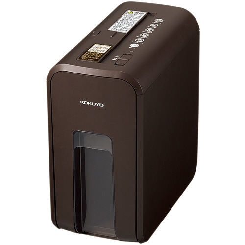 コクヨ デスクサイドシュレッダー(RELISH) A4 クロスカット ビターブラウン KPS-X80S 1台