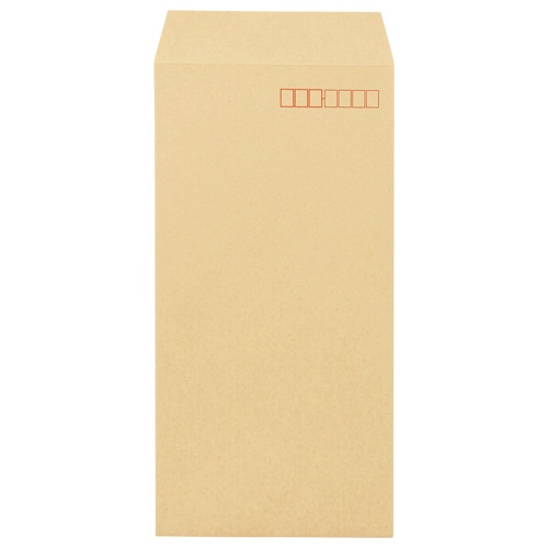 高春堂　ピース　間伐材クラフト封筒　長３　８５ｇ／ｍ２　〒枠あり　３９０－６０　１パック（１００枚）
