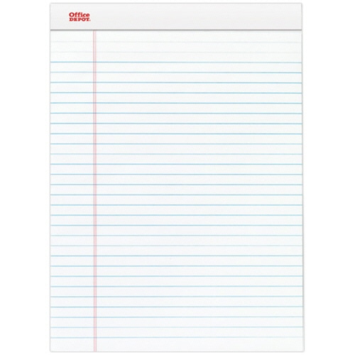 オフィスデポ リーガルパッド レターサイズ ホワイト 50枚 5658 1パック(12冊)