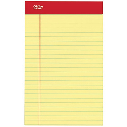 オフィスデポ リーガルパッド ジュニアサイズ イエロー 50枚 26331 1パック(12冊)