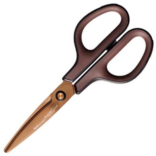 プラス フィットカットカーブ プレミアムチタン 対称 刃渡り65mm プレミアムブラウン SC-175STN 1本