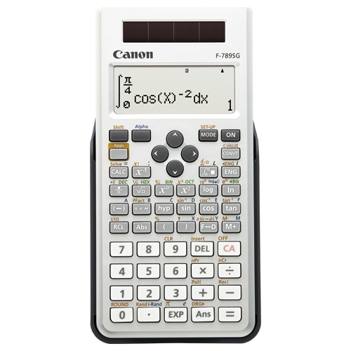 キヤノン 関数電卓 F-789SG-SL 10桁 教科書ビュー 445関数 19メモリ ホワイト 6952B001 1台