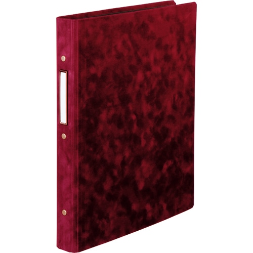 SEF 30穴バインダー アンティーク調とじ具 A4タテ 30穴 75枚収容 背幅40mm ボルドー 1冊