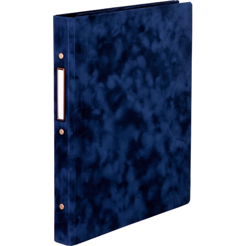 SEF 2WAYバインダー アンティーク調とじ具 A4タテ 30穴 75枚収容 背幅40mm ネイビー 1冊