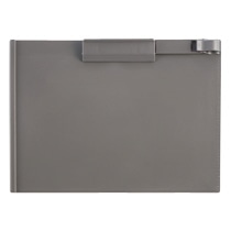TANOSEE クリップボード A4ヨコ グレー 1枚