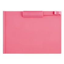 TANOSEE クリップボード A4ヨコ ピンク 1枚