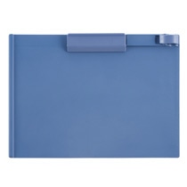 TANOSEE クリップボード A4ヨコ ブルー 1枚