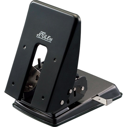 ライオン事務器 省力パンチ ジュール55 2穴式 55枚穿孔 ブラック EP-55BK 1台