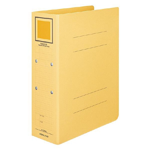 コクヨ チューブファイル(カラーボードツイン) A4タテ 500枚収容 50mmとじ 背幅62mm 黄 フ-T1650Y 1冊