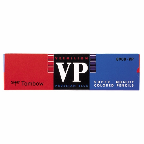 トンボ鉛筆 赤青鉛筆 (朱藍) 8900-VP 1箱(12本)