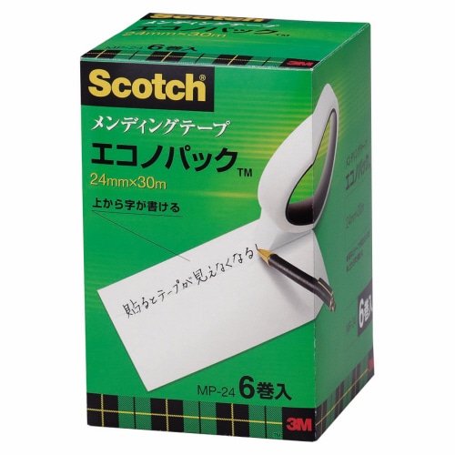 3M スコッチ メンディングテープ エコノパック 大巻 24mm×30m 紙箱入 業務用パック MP-24 1パック(6巻)