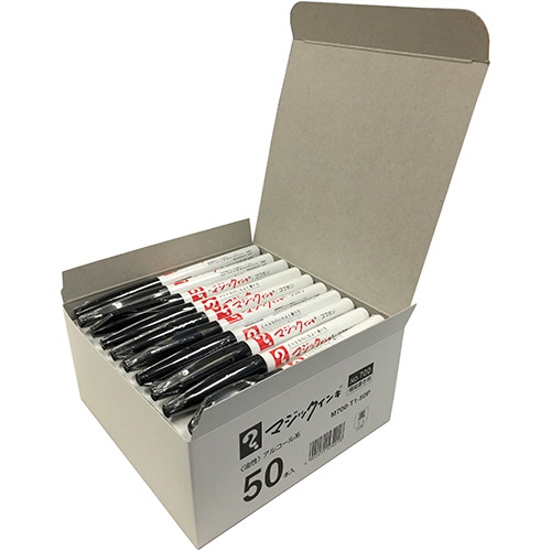 寺西化学 油性マーカー マジックインキ No.700 極細 0.7mm 黒 M700-T1-50P 1パック(50本)