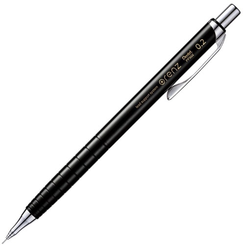 ぺんてる シャープペンシル orenz(オレンズ) 0.2mm (軸色:ブラック) XPP502-A 1本