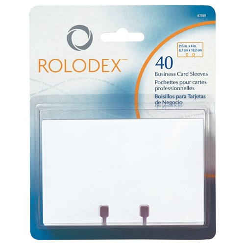 オリエント・エンタプライズ 回転式名刺ホルダー ローロデックス スペアスリーブ IBC20 1パック(40枚)