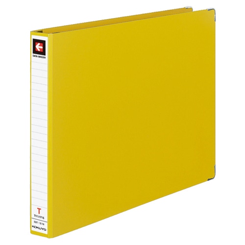 コクヨ データバインダーT(バースト用・レギュラータイプ) T11×Y15 22穴 280枚収容 黄 EBT-151NY 1冊