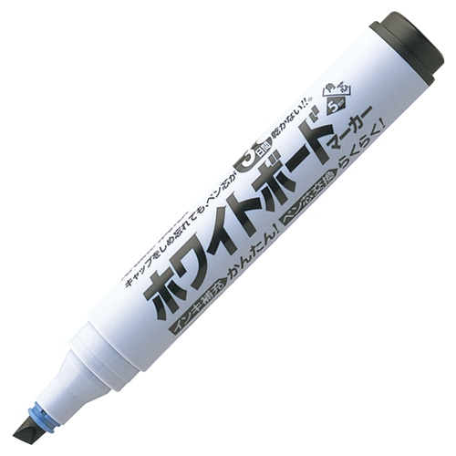 シヤチハタ アートライン潤芯ホワイトボードマーカー 太字角芯 黒 K-529 1本