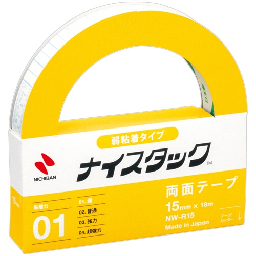 ニチバン ナイスタック 弱粘着タイプ 大巻 15mm×18m NW-R15 1巻