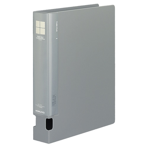 コクヨ チューブファイルPP 片開き A4タテ 400枚収容 40mmとじ 背幅55mm グレー フ-F640NM 1冊