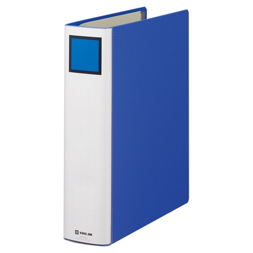 キングジム キングファイル ニュードッチ A4タテ 500枚収容 50mmとじ 背幅75mm 青 1275N 1冊