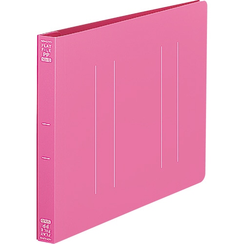 コクヨ A5フラットファイル(PP) ヨコ 2穴 150枚収容 背幅18mm ピンク フ-P17P 1冊