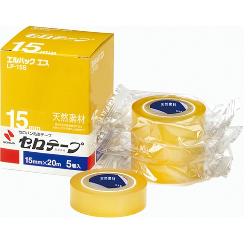 ニチバン セロテープ エルパック エス 小巻 15mm×20m LP-15S 1パック(5巻)