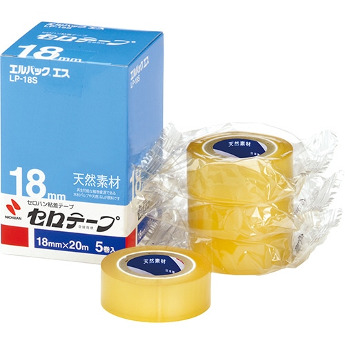 ニチバン セロテープ エルパック エス 小巻 18mm×20m LP-18S 1パック(5巻)