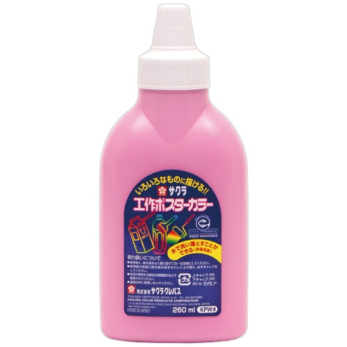サクラクレパス 工作ポスターカラー 260mL ももいろ KPW#20 1本