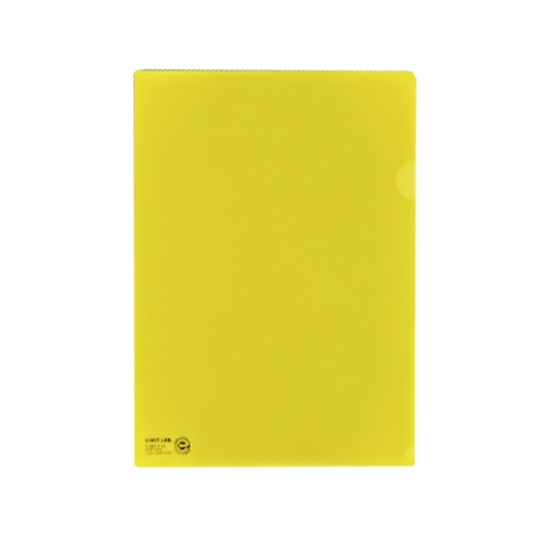 リヒトラブ カラークリヤーホルダー A4 黄 再生PP F-78EC-5 1パック(10枚)