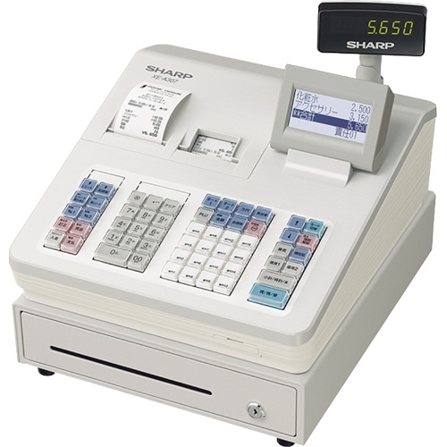 シャープ 電子レジスタ ホワイト XE-A307-W 1台