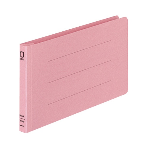 コクヨ 統一伝票用フラットファイル B4 1/3ヨコ 150枚収容 背幅18mm ピンク フ-V49P 1パック(10冊)