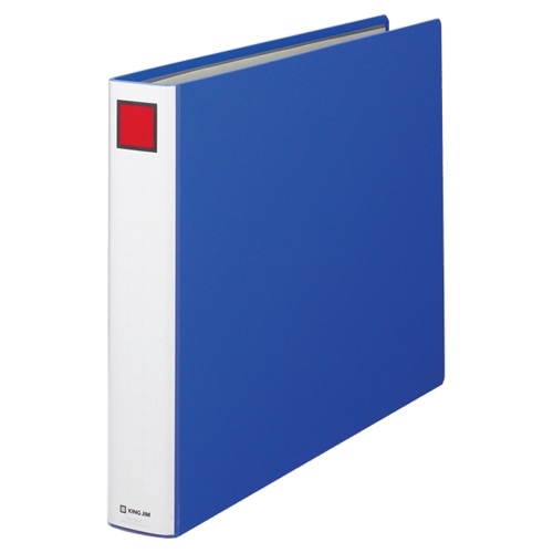 キングジム キングファイル スーパードッチ A3ヨコ 400枚収容 40mmとじ 背幅56mm 青 1504E 1冊