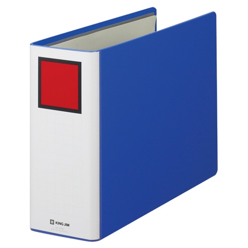 キングジム キングファイル スーパードッチ A4ヨコ 800枚収容 80mmとじ 背幅96mm 青 1488 1冊