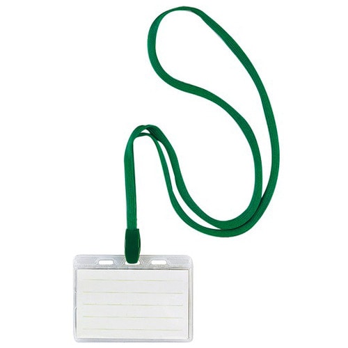 ソニック 吊り下げ名札 スタンダードタイプ ソフト 緑 NF-448-G 1箱(10個)