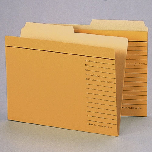 ライオン事務器 カットフォルダー A4判 A4-2F-R-20P 1パック(20冊)
