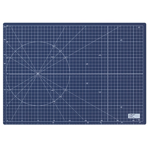 オルファ ふたつ折りカッターマット A3 ネイビー (文具専用) 223BSNV 1枚