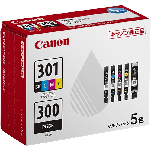 キヤノン インクタンク BCI-301+300/5MP 5色マルチパック 5335C001 1箱(5個:各色1個)