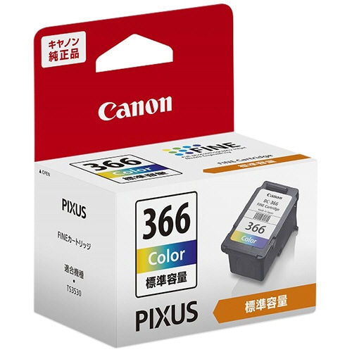 キヤノン FINE カートリッジ BC-366 3色一体型 4991C001 1個
