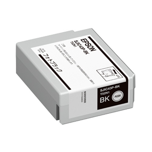 エプソン インクカートリッジ フォトブラック SJIC43P-BK 1個
