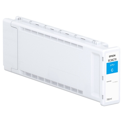 エプソン インクカートリッジ シアン 700mL SC26C70 1個