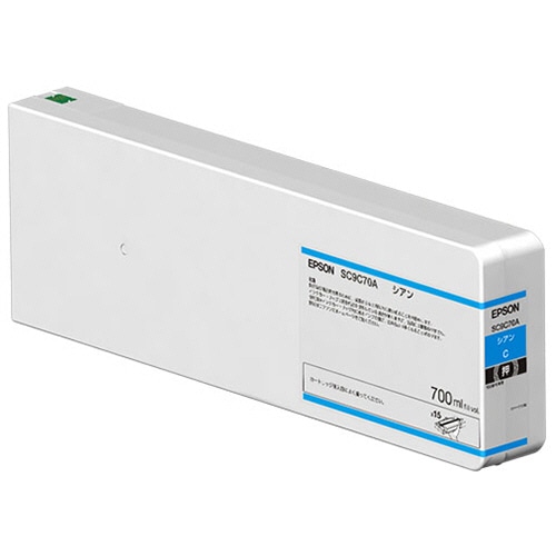 エプソン インクカートリッジ シアン 700mL SC9C70A 1個
